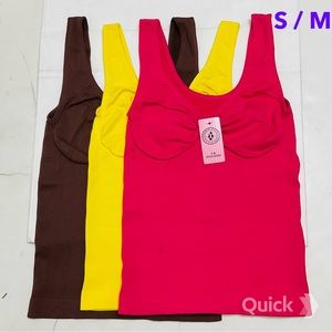S / M - NWT 3 pcs Seamless Body Shaper Camisoles